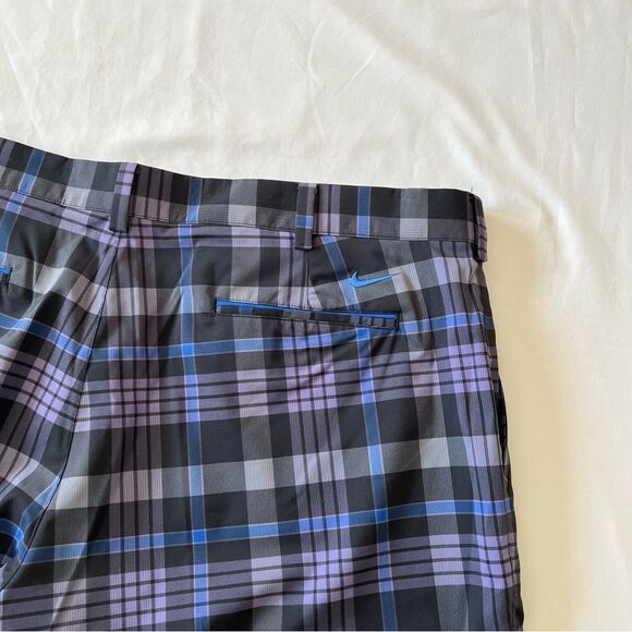 Nike NWT golf tour performance dri fit plaid shorts men size 40 standard fit - Picture 3 of 5